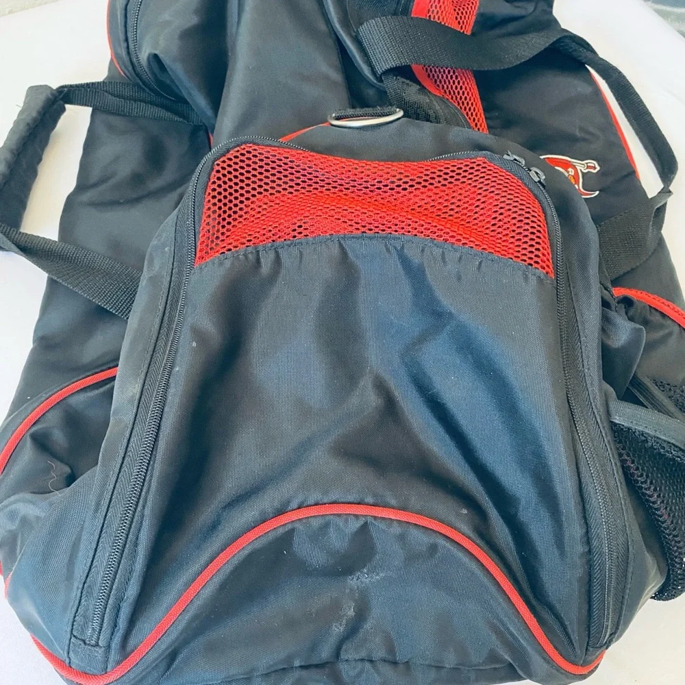 Reebok Black and Red Sports Duffel Bag